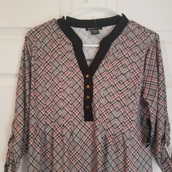 Robert Louis Knit Top NWT Small Convertible Sleeve - Picture 2 of 6